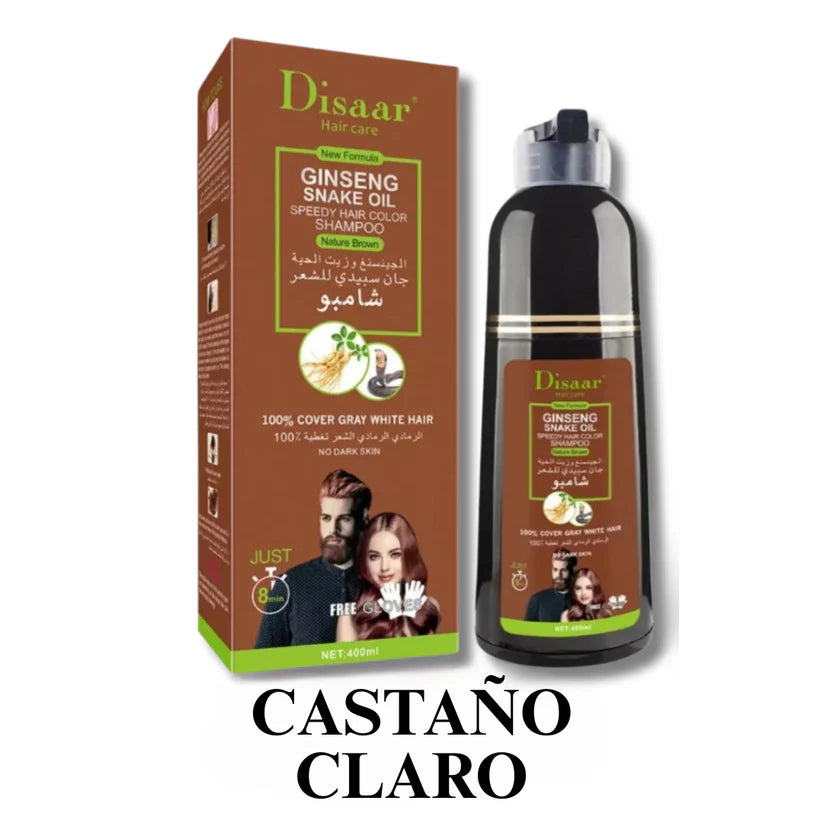 Shampoo Disaar® – Fórmula 100% Natural que Cubre las Canas al Instante