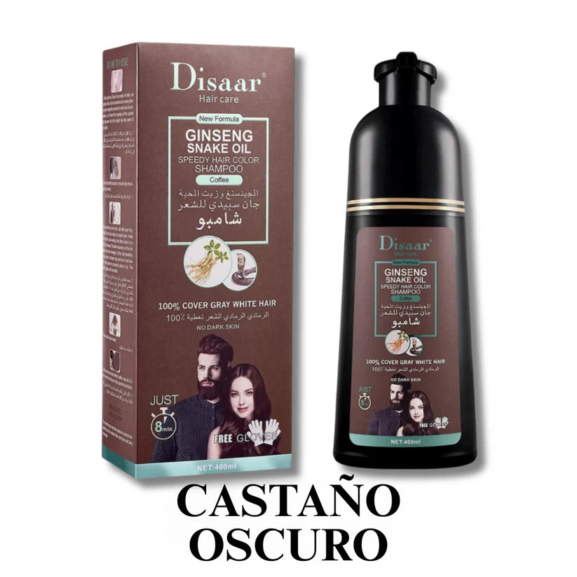 Shampoo Disaar® – Fórmula 100% Natural que Cubre las Canas al Instante