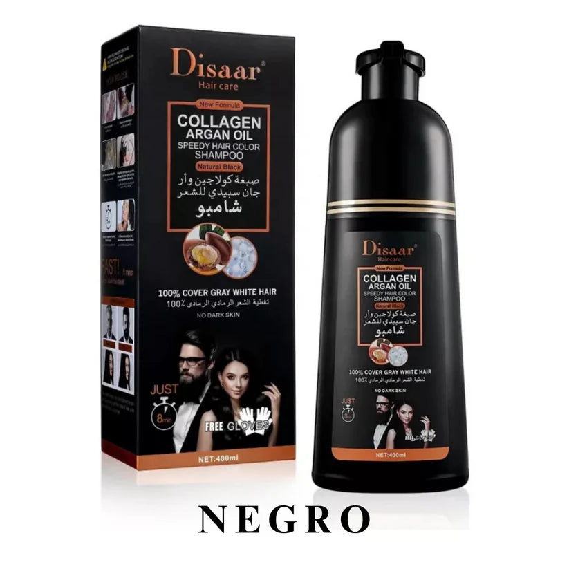 Shampoo Disaar® – Fórmula 100% Natural que Cubre las Canas al Instante