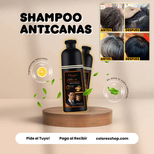 Shampoo Disaar® – Fórmula 100% Natural que Cubre las Canas al Instante