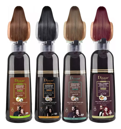 Shampoo Disaar® – Fórmula 100% Natural que Cubre las Canas al Instante