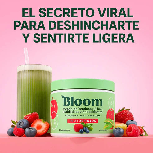 BLOOM JUGO VERDE | PARA DESHINCHARTE Y SENTIRTE LIGERA 🍃