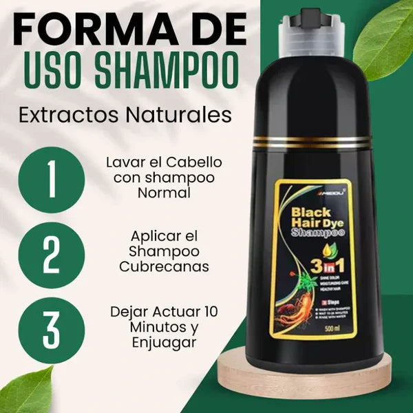 Shampoo Disaar® – Fórmula 100% Natural que Cubre las Canas al Instante