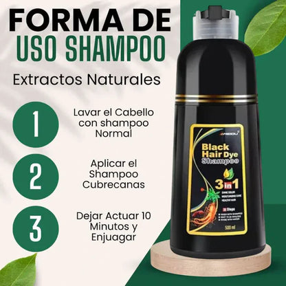 Shampoo Disaar® – Fórmula 100% Natural que Cubre las Canas al Instante