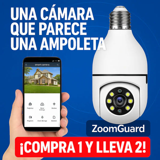 Zoom Guard: Cámara de Seguridad WiFi - (Compra 1 y Llévate 2)