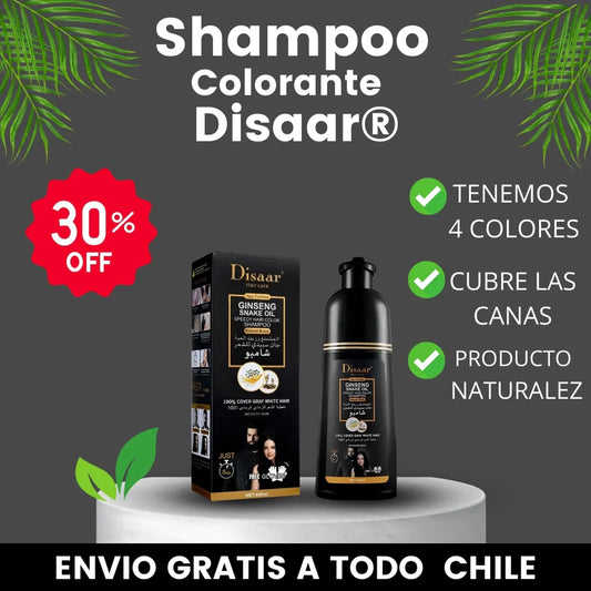Shampoo Disaar® – Fórmula 100% Natural que Cubre las Canas al Instante